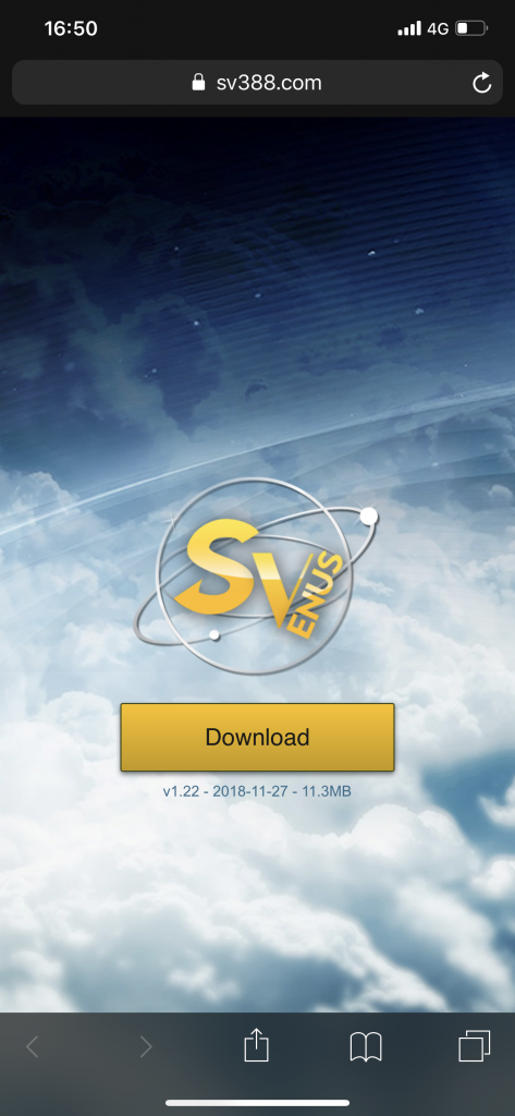Hướng dẫn tải App SV388 trên máy Iphone